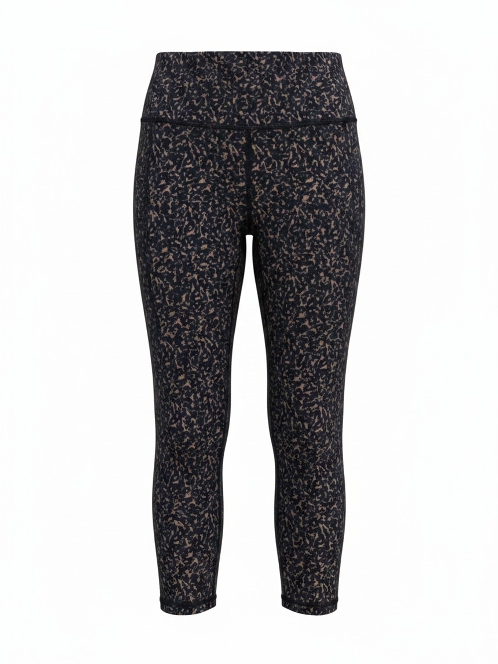 lululemon athletica High-Rise Capri Leggings in Black and Taupe Speckle